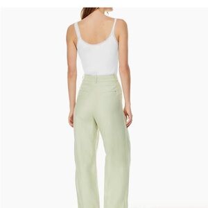 Green Linen Effortless Pant